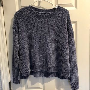 Aerie American eagle scoop neck chenille sweater